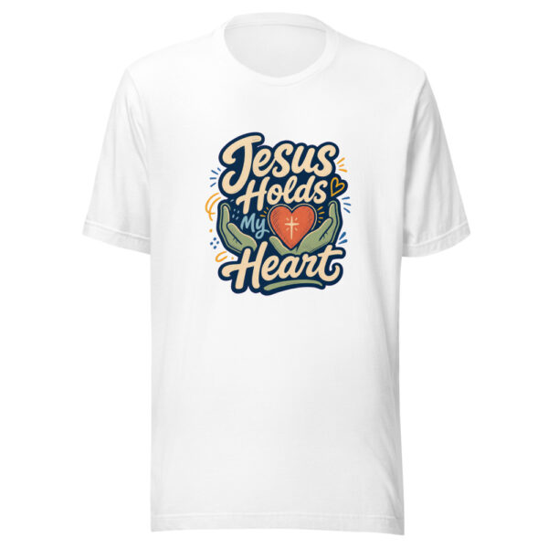 Jesus Holds My Heart Heartbeat-20260701T021745Z Graphic Tee mockup 8