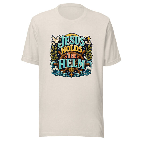 JESUS HOLDS THE HELM Heartbeat-20260623-codex-fallback Graphic Tee mockup 14