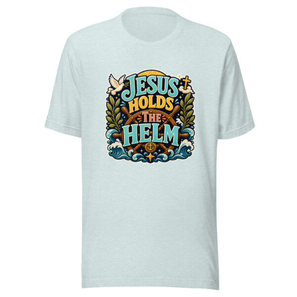 JESUS HOLDS THE HELM Heartbeat-20260623-codex-fallback Graphic Tee mockup 22