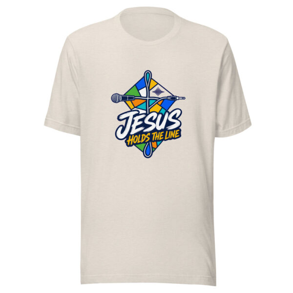 Jesus Holds The Line Graphic Tee mockup 14