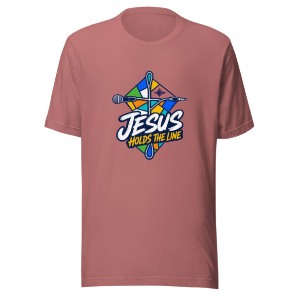 Jesus Holds The Line Graphic Tee mockup 21