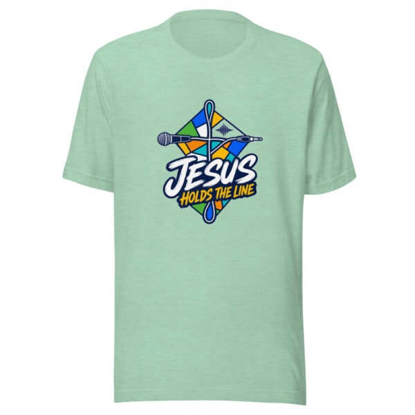 Jesus Holds The Line Graphic Tee mockup 24
