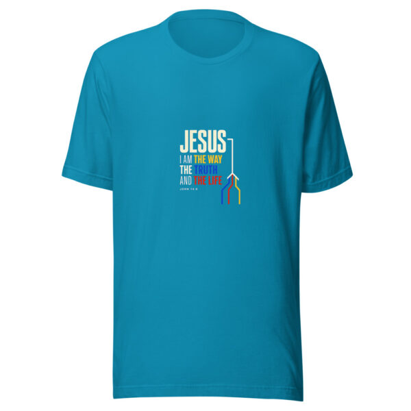 Jesus - I Am The Way, The Truth, And The Life - John 14:6 Way-truth-life Graphic Tee mockup 2 Jesus - I Am The Way, The Truth, And The Life - John 14:6 Way-truth-life Graphic Tee mockup 2