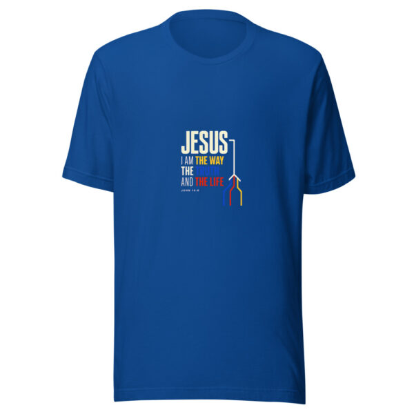 Jesus - I Am The Way, The Truth, And The Life - John 14:6 Way-truth-life Graphic Tee mockup 3 Jesus - I Am The Way, The Truth, And The Life - John 14:6 Way-truth-life Graphic Tee mockup 3