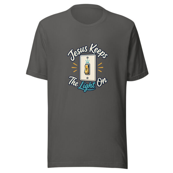 Jesus Keeps The Light On Graphic Tee mockup 10 Jesus Keeps The Light On Graphic Tee mockup 10