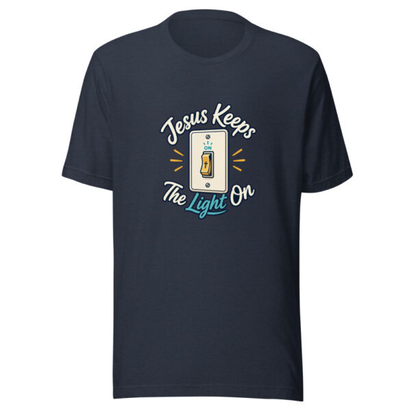 Jesus Keeps The Light On Graphic Tee mockup 13 Jesus Keeps The Light On Graphic Tee mockup 13