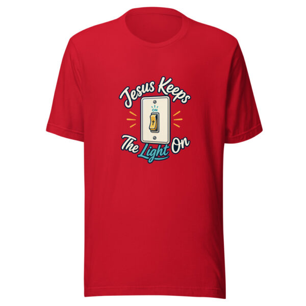 Jesus Keeps The Light On Graphic Tee mockup 19 Jesus Keeps The Light On Graphic Tee mockup 19