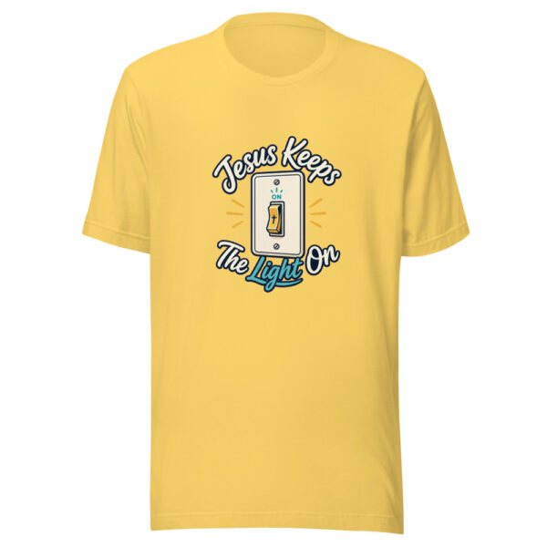 Jesus Keeps The Light On Graphic Tee mockup 20 Jesus Keeps The Light On Graphic Tee mockup 20