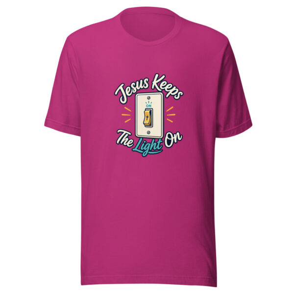Jesus Keeps The Light On Graphic Tee mockup 5 Jesus Keeps The Light On Graphic Tee mockup 5