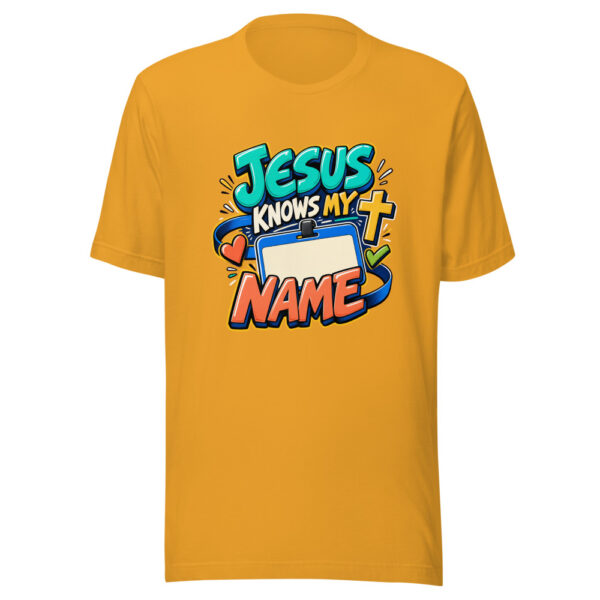Jesus Knows My Name Graphic Tee front view
