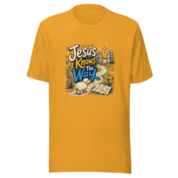 Jesus Knows The Way Graphic Tee mockup 2 Jesus Knows The Way Graphic Tee mockup 2