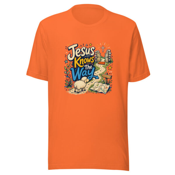 Jesus Knows The Way Graphic Tee mockup 6 Jesus Knows The Way Graphic Tee mockup 6