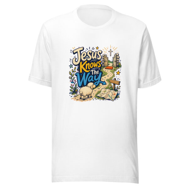 Jesus Knows The Way Graphic Tee mockup 8 Jesus Knows The Way Graphic Tee mockup 8