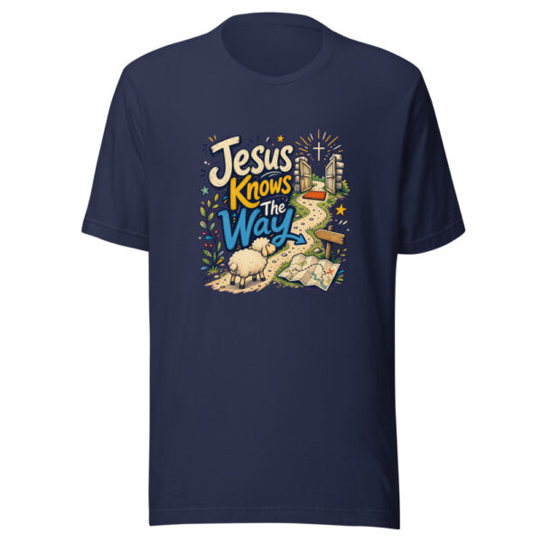 Jesus Knows The Way Graphic Tee mockup 9 Jesus Knows The Way Graphic Tee mockup 9
