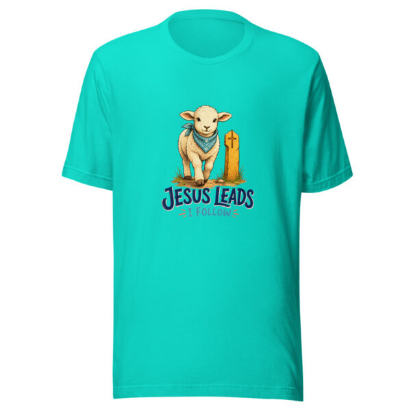Jesus Leads I Follow Jesus-leads-i-follow Graphic Tee mockup 3