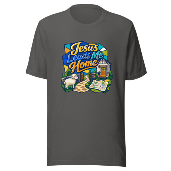 Jesus Leads Me Home Graphic Tee mockup 10