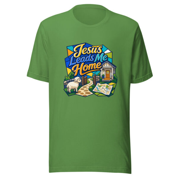 Jesus Leads Me Home Graphic Tee mockup 17