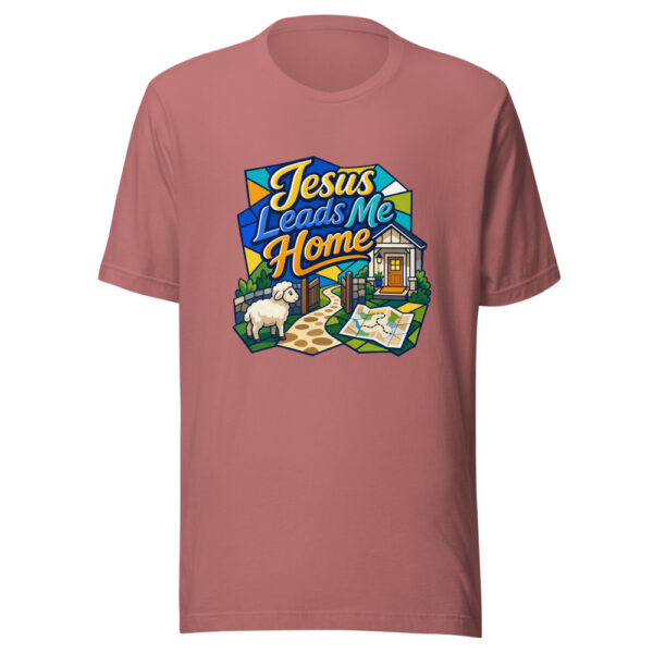 Jesus Leads Me Home Graphic Tee mockup 21