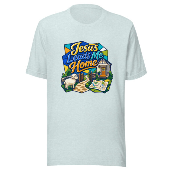 Jesus Leads Me Home Graphic Tee mockup 22