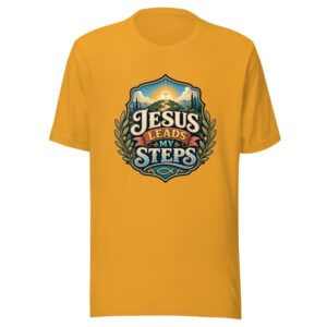 JESUS LEADS MY STEPS Heartbeat-20260624-codex-fallback Graphic Tee front view