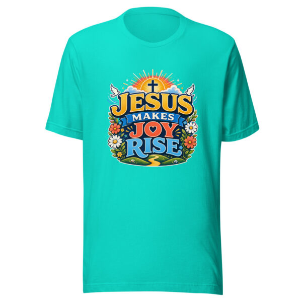 JESUS MAKES JOY RISE Heartbeat-20260621-codex-fallback Graphic Tee front view