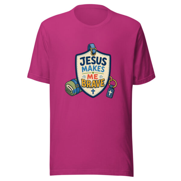 Jesus Makes Me Brave Graphic Tee front view