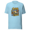 Jesus Pulls Up A Chair Graphic Tee mockup 5