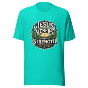 JESUS RENEWS MY STRENGTH Heartbeat-20260624-codex-fallback Graphic Tee mockup 1 JESUS RENEWS MY STRENGTH Heartbeat-20260624-codex-fallback Graphic Tee front view