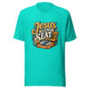 Jesus Saves My Seat Graphic Tee mockup 3