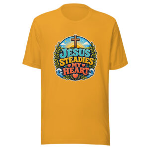 JESUS STEADIES MY HEART Heartbeat-20260622-codex-fallback Graphic Tee front view