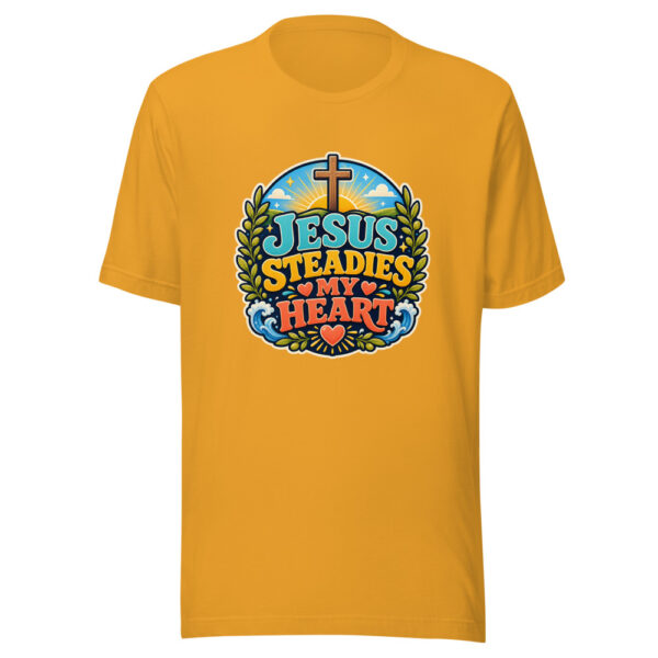 JESUS STEADIES MY HEART Heartbeat-20260622-codex-fallback Graphic Tee front view