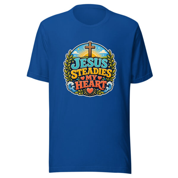 JESUS STEADIES MY HEART Heartbeat-20260622-codex-fallback Graphic Tee mockup 3