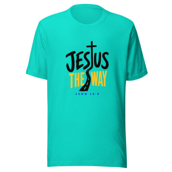 Jesus The Way John 14:6 Jesus-the-way-john-146 Graphic Tee mockup 3