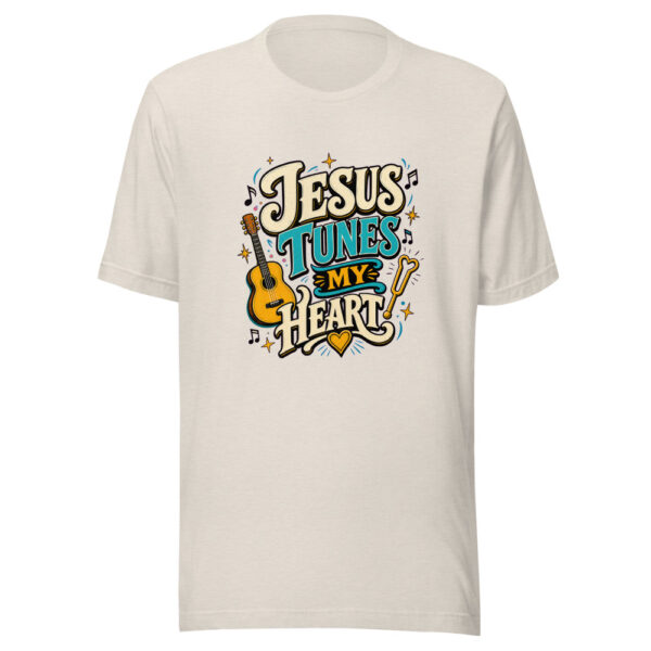 Jesus Tunes My Heart Heartbeat-20260629T045648Z Graphic Tee mockup 14