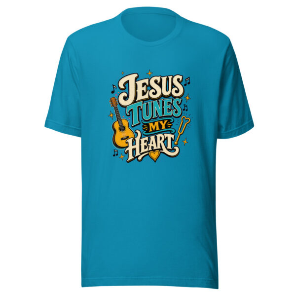 Jesus Tunes My Heart Heartbeat-20260629T045648Z Graphic Tee mockup 2