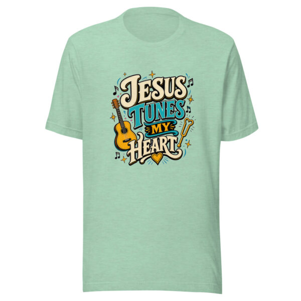 Jesus Tunes My Heart Heartbeat-20260629T045648Z Graphic Tee mockup 24