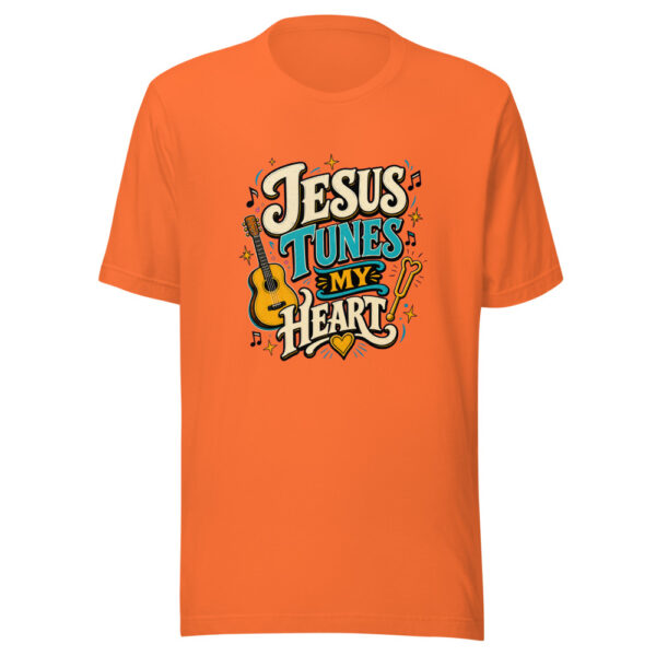 Jesus Tunes My Heart Heartbeat-20260629T045648Z Graphic Tee mockup 6