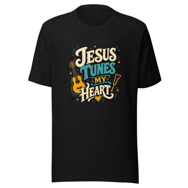 Jesus Tunes My Heart Heartbeat-20260629T045648Z Graphic Tee mockup 7