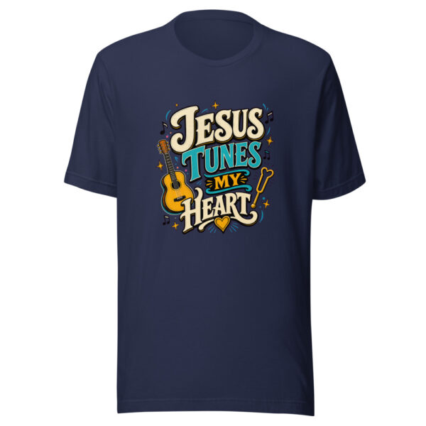 Jesus Tunes My Heart Heartbeat-20260629T045648Z Graphic Tee mockup 9