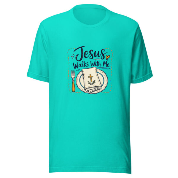 Jesus Walks With Me Graphic Tee front view