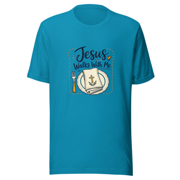 Jesus Walks With Me Graphic Tee mockup 2