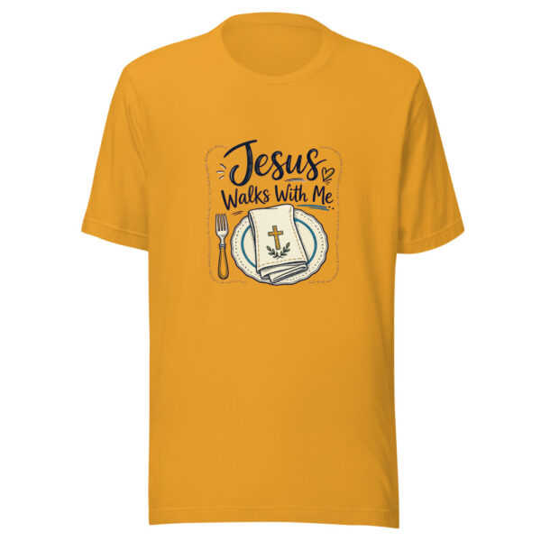 Jesus Walks With Me Graphic Tee mockup 3