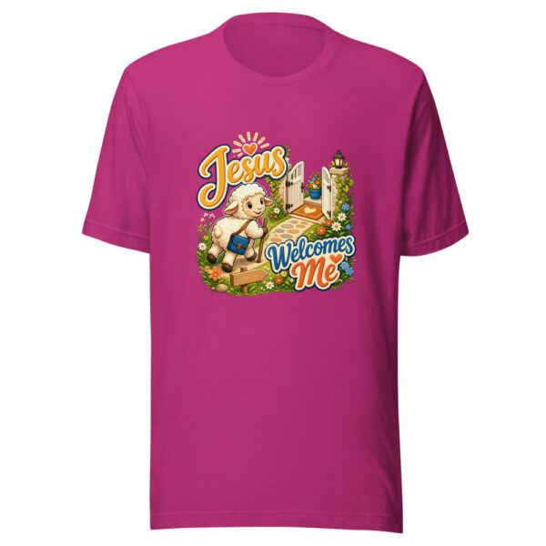 Jesus Welcomes Me Graphic Tee front view