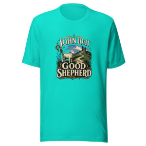 John 10:11 Good Shepherd Heartbeat-20260630T161535Z Graphic Tee mockup 1 John 10:11 Good Shepherd Heartbeat-20260630T161535Z Graphic Tee front view