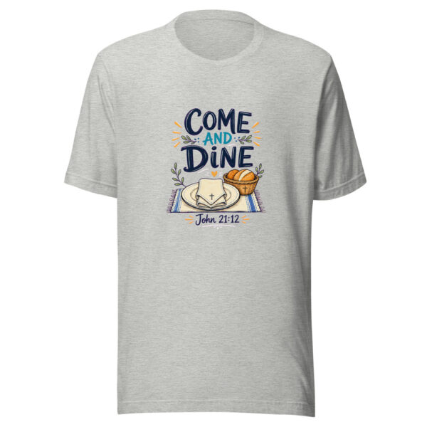 John 21:12 Come And Dine Graphic Tee mockup 11