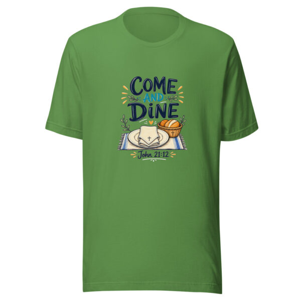 John 21:12 Come And Dine Graphic Tee mockup 16