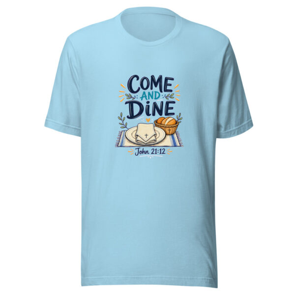 John 21:12 Come And Dine Graphic Tee mockup 17