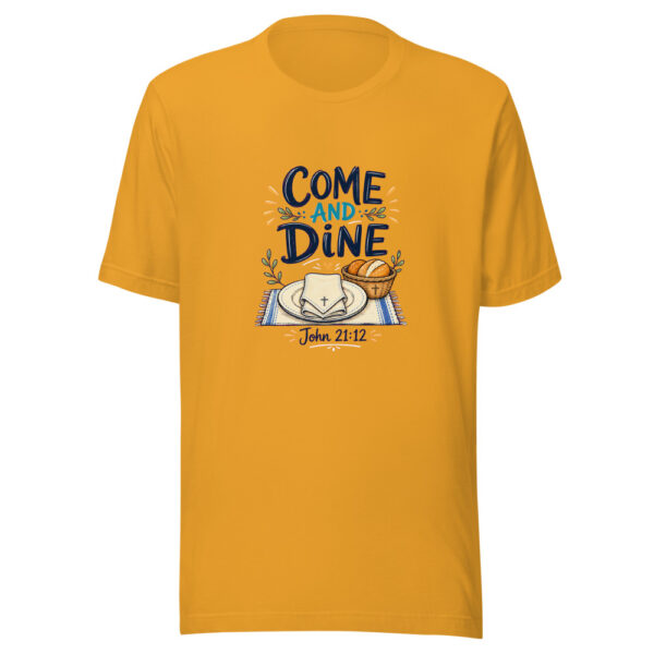John 21:12 Come And Dine Graphic Tee mockup 2