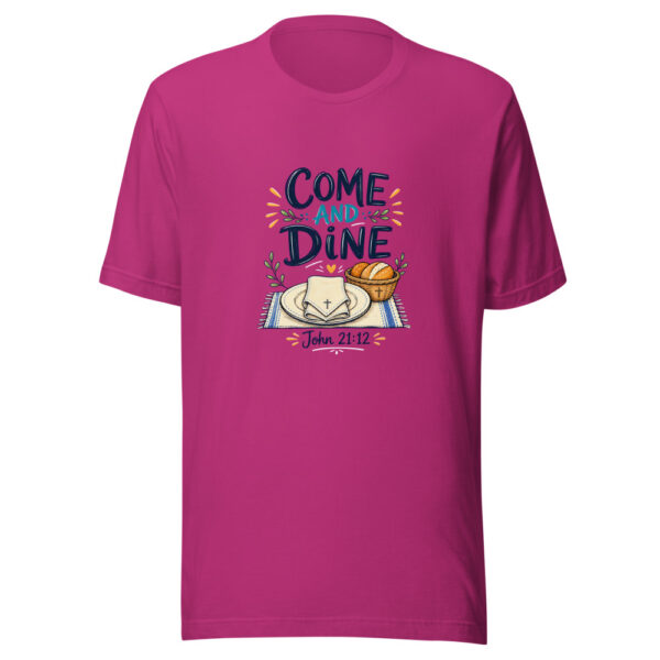 John 21:12 Come And Dine Graphic Tee mockup 5