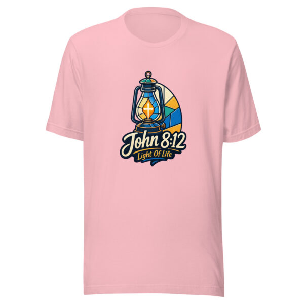 John 8:12 Light Of Life Graphic Tee mockup 18
